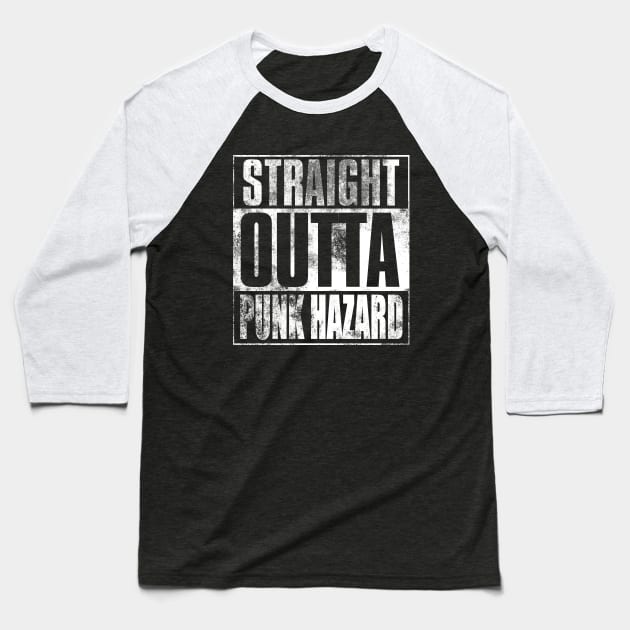 Straight Outta Punk Hazard Baseball T-Shirt by Blackscribbles